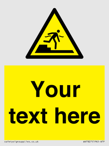 Custom warning Submerged step or steps